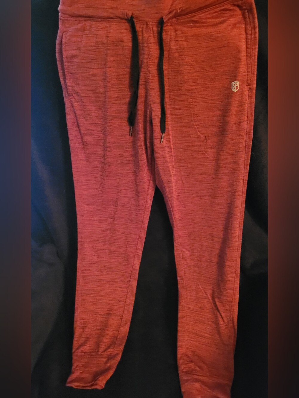 Women's Born Primative Rust Heather Jogger Pants with Drawstring